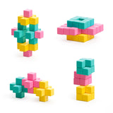 PIXIO Abstract Series SWEET 60 Magnetic Blocks in 3 colors 6+ ages