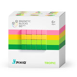 PIXIO Abstract Series TROPIC 60 Magnetic Blocks in 4 colors, 6+ ages