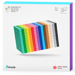 Pixio Design Series 1600 magnetic blocks 16 colors 6+ ages