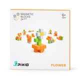 PIXIO Magnetic Blocks  Story Series Flower and Free Mobile Application with Building Ideas