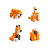 Pixio Story Series Orange Animals 162 magnetic blocks 3 colors 6+ ages