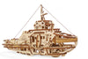 UGears Mechanical Wooden Model 3D Puzzle Kit Tugboat Boat