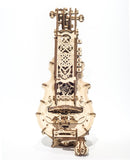 UGears Wooden Mechanical Model Hurdy Gurdy Musical Instrument