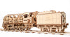 UGears Mechanical Wooden Model 3D Puzzle Kit Locomotive with Tender