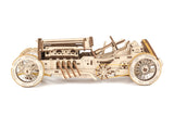 UGears Mechanical Wooden Model 3D Puzzle Kit U-9 Grand Prix Car