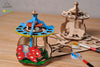 UGears 4Kids Coloring Set #4 (Biplane, Clock, Donkey, Mill, and Merry-Go-Round)