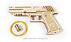 UGears Mechanical Wooden Model 3D Puzzle Kit Wolf-01 Handgun