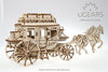 UGears Mechanical Wooden Model 3D Puzzle Kit Stagecoach
