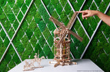 UGears Mechanical Wooden Model 3D Puzzle Kit Tower Windmill
